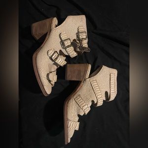 Freebird heeled sandals (white)